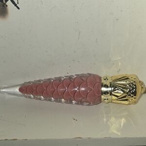 Luxury Gold-Trim Pink Lip Gloss Tube